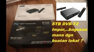 Unboxing Set Top Box DVB-T2 impor dari Singapura NMS ETA Stereo Part-1