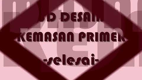 TUTORIAL 3D DESAIN KEMASAN - dengan aplikasi blender dan stack builder