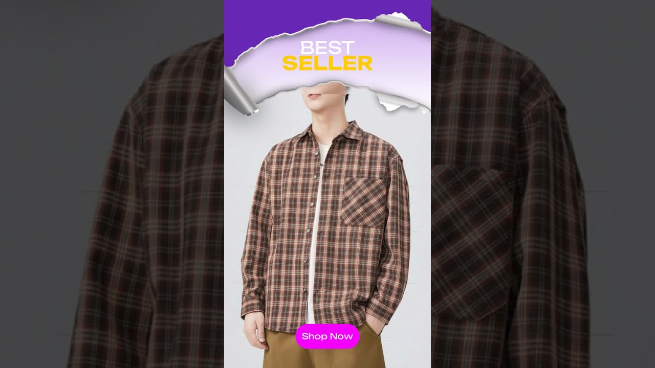 Men's Plus Size Plaid Button Up Long Sleeve Shirt