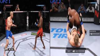 EA Sports UFC 1 v UFC 2 Comparison Jon Jones vs Alexander Gustafsson