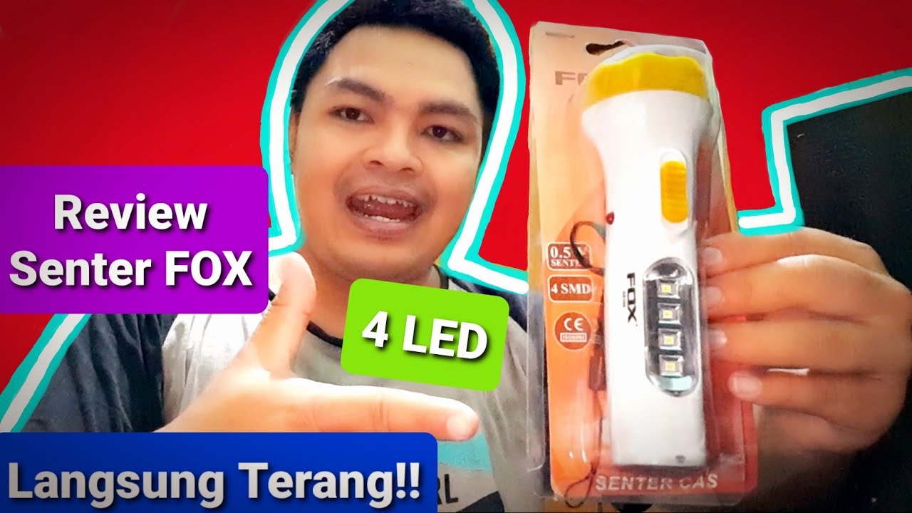 🔥Unboxing Senter Fox Murah Dan Terang!!🔥