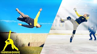 How To Do a Cheat Gainer - Freestyle Ice Skating tutorial