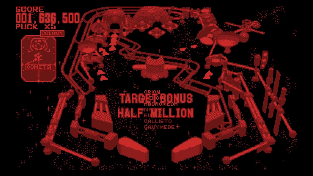 Galactic Pinball (Virtual Boy Game) - Colony Stage Longplay