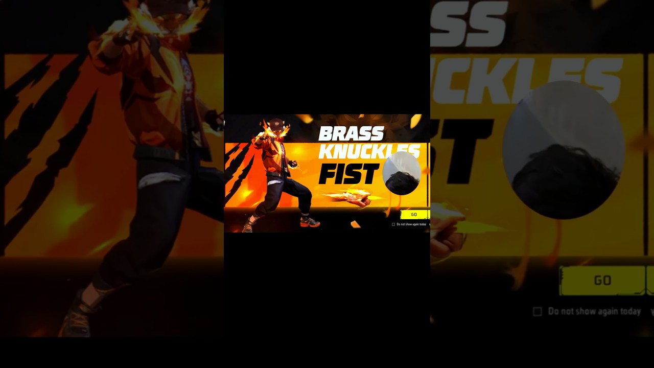 NEW BRASS KNUCKLES FIST FADED WHEEL EVENT SPIN - GARENA FREE FIRE