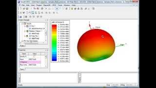 draw a 3D radiation pattern HFSS