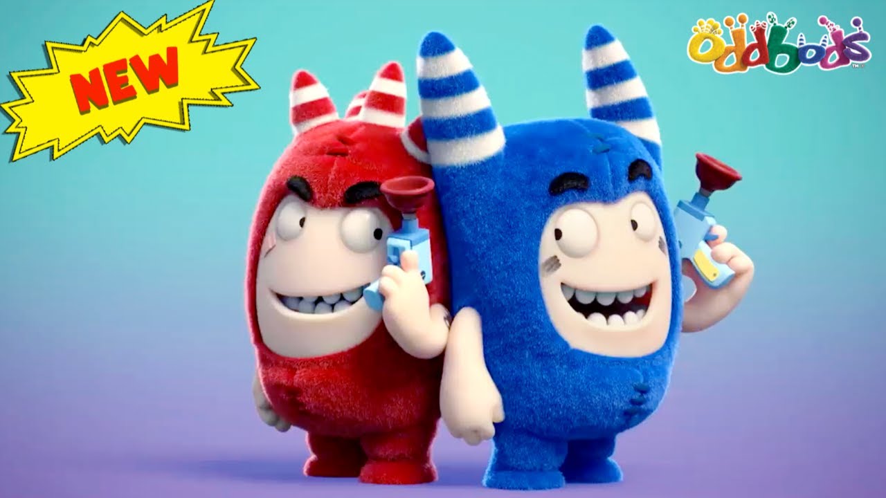 ⁣Oddbods | NUOVO | LA SFIDA DELLA GUERRA DEGLI SCHERZI | Cartoni Animati Divertenti Per Bambini