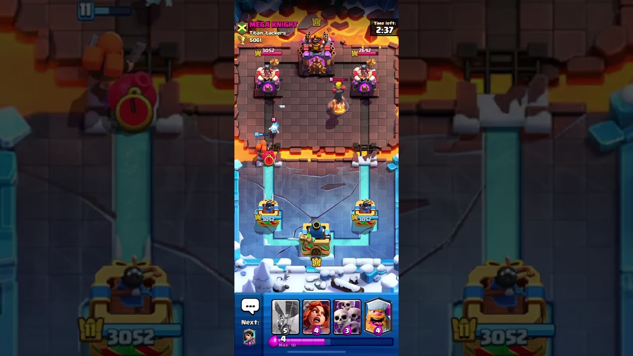 I beat my friend in Clash Royale 