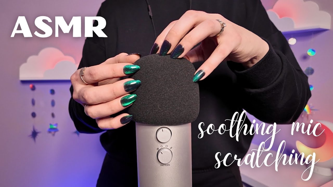 Soothing Mic Scratching for Sleep 🌙 Foam Cover | No Talking ASMR