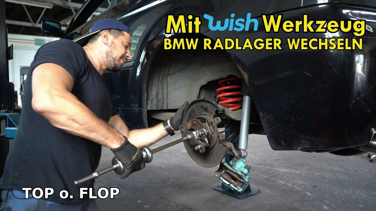 BMW Horror Radlager wechseln mit Billig Wish Werkzeug machbar