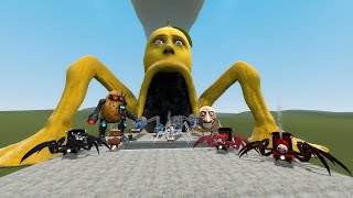 EVERYTHING TURNED INTO MONSTERS: CAR EATER, BUS EATER, CURSED THOMAS, MONSTER HOUSE IN GMOD!!