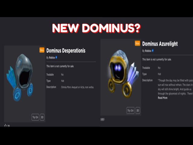 WaffleTrades on X: ROBLOX HAS UPLOADED 2 NEW DOMINUS OMG     / X