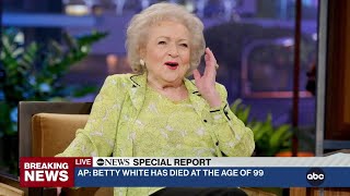 Betty White, TV’s Golden Girl and America’s sweetheart, has died. She was 99 years old.