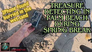 iPhone Cell Phone Found Under 1 Foot of Wet Sand | Spring Breakers at Palm Beach #treasurehunting by Howie Grapek's Adventures 456 views 2 months ago 16 minutes