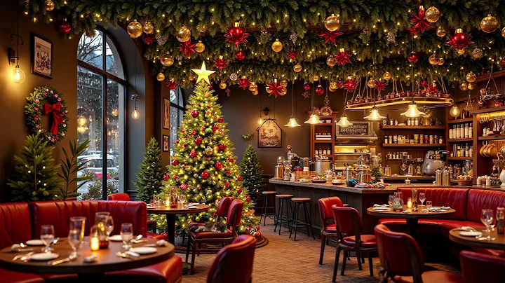 Exquisite Jazz on Quiet Winter Night ☕ Gentle Snowfall Coffee Shop for a Peaceful Mood ✨