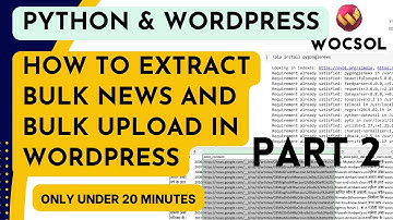 how to create bulk news in wordpress