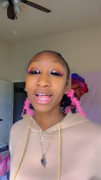  SLAY!🤓 Low Bun With Knotless Braids! Braid Tutorial~ Natural Hairstyle ...