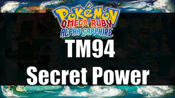 Pokemon Omega Ruby & Alpha Sapphire - Where to get TM94 Secret Power