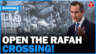 USA Demands Aid Access to Gaza Civilians via Rafah Crossing | Israel-Gaza | Latest News