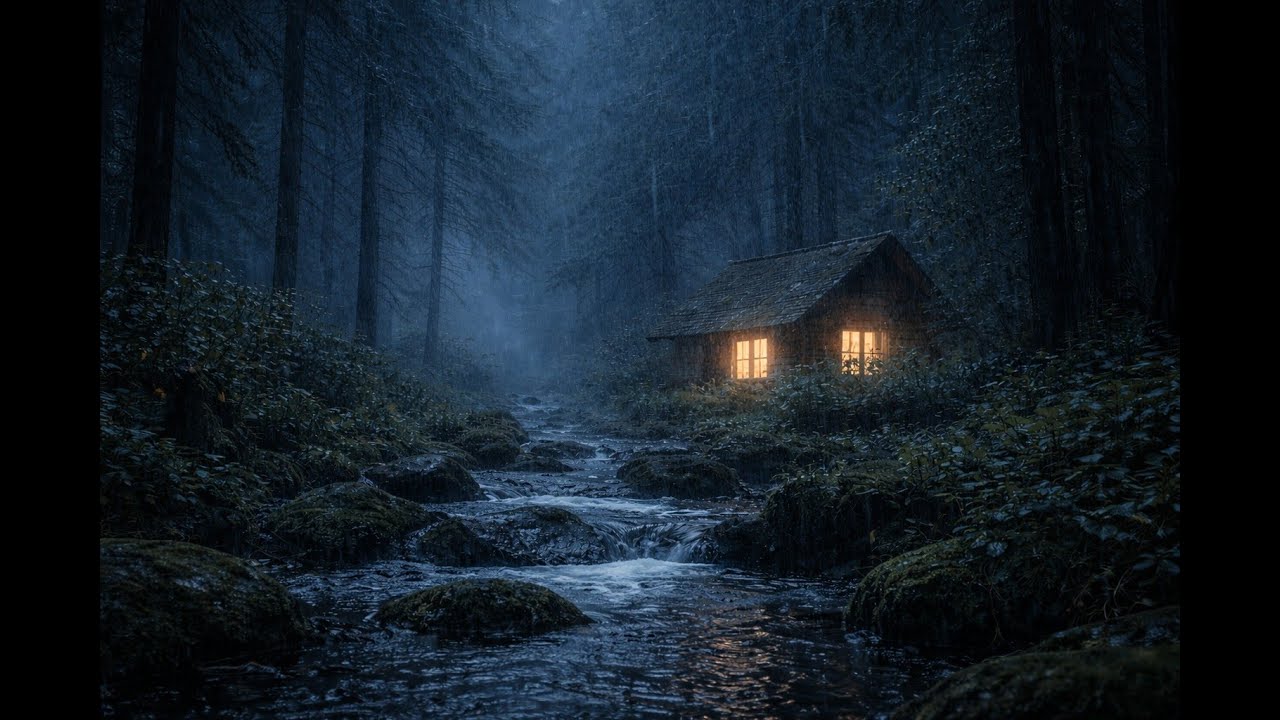 Thunderstorm in a Forest|Rain sound for rest and sleep
