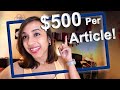 3 websites that pay 500 or more for a single article