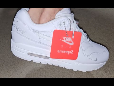 【Supreme x Nike】 Air Max 1 '87 White - 25SS Nike x Supreme Air Max 1 '87 SP 'Triple White' — Kick Game