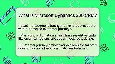 What Is Microsoft Dynamics 365 CRM? - Marketing and Advertising Guru