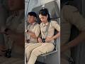 2 girl pailot and cebin crev #love #vlogging #hindisong #tiktok