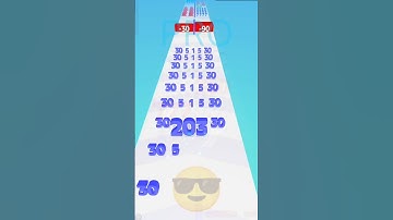 noob 😭 vs pro😎 Number Master Run and merge in gameplay #shorts #gaming #games