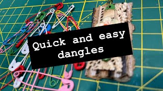 SAFETY PIN DANGLES – like jewelry for junk journals ~ #junkjournalideas