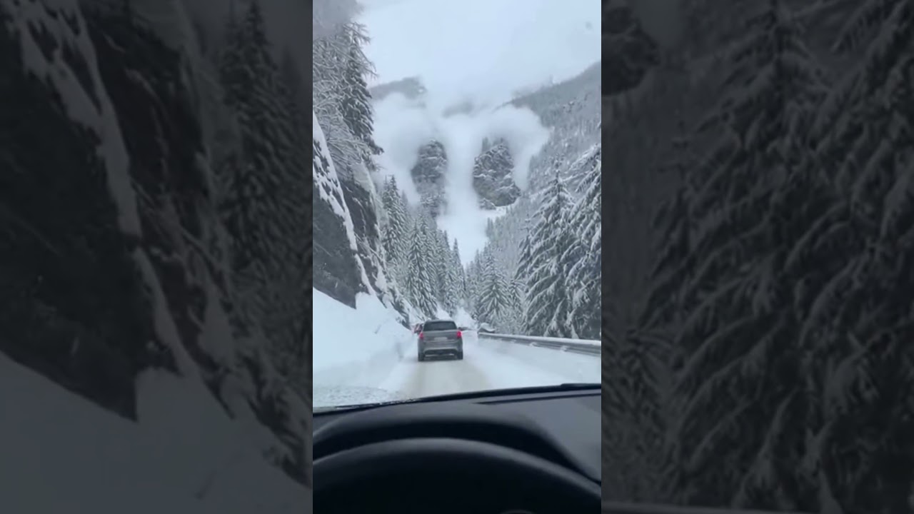 Live Avalanche Footage: See how helpless humans are in the face of nature's force. 