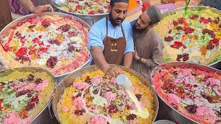 Refreshing Falooda Milkshake Making | JUNGLE Rabdi Ice Cream FALOODA SEV | Street Food Pakistan screenshot 3