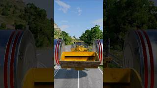 Super Cars &amp; JCB vs Bollards Crush Beamng #5