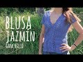 Tutorial Blusa Jazmín Fácil y Rápida Ganchillo - Crochet | Lanas y Ovillos