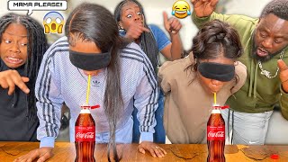 BLIND STRAW AND DRINK CHALLENGE!