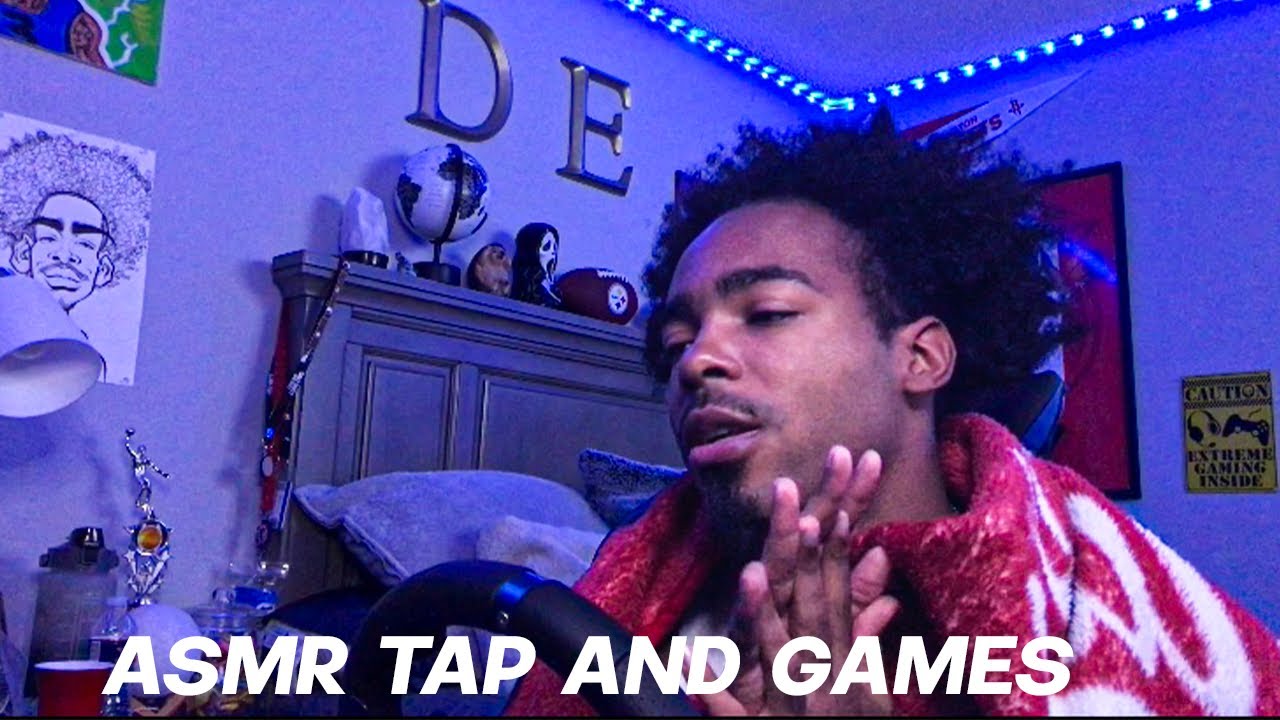 ASMR TAPPIING AND GAMING