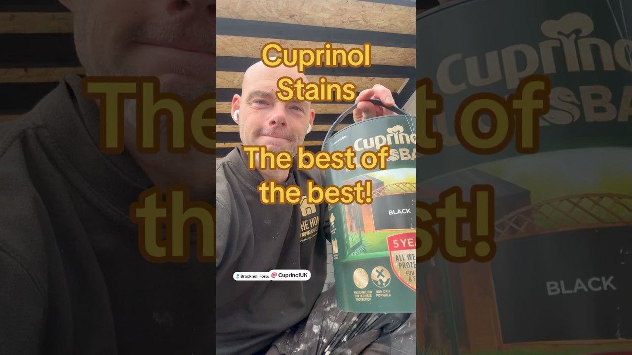 Honest review of Cuprinol stain being used on bespoke built gazebo #woodstain #review #construction