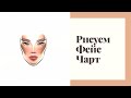 Как рисовать фейс чарт (Первый Урок) / How to draw Face Chart (First Lesson)