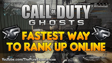 Call of Duty Ghosts: Fastest Way to Rank Up Online (COD Ghosts How to Rank Up Fast)