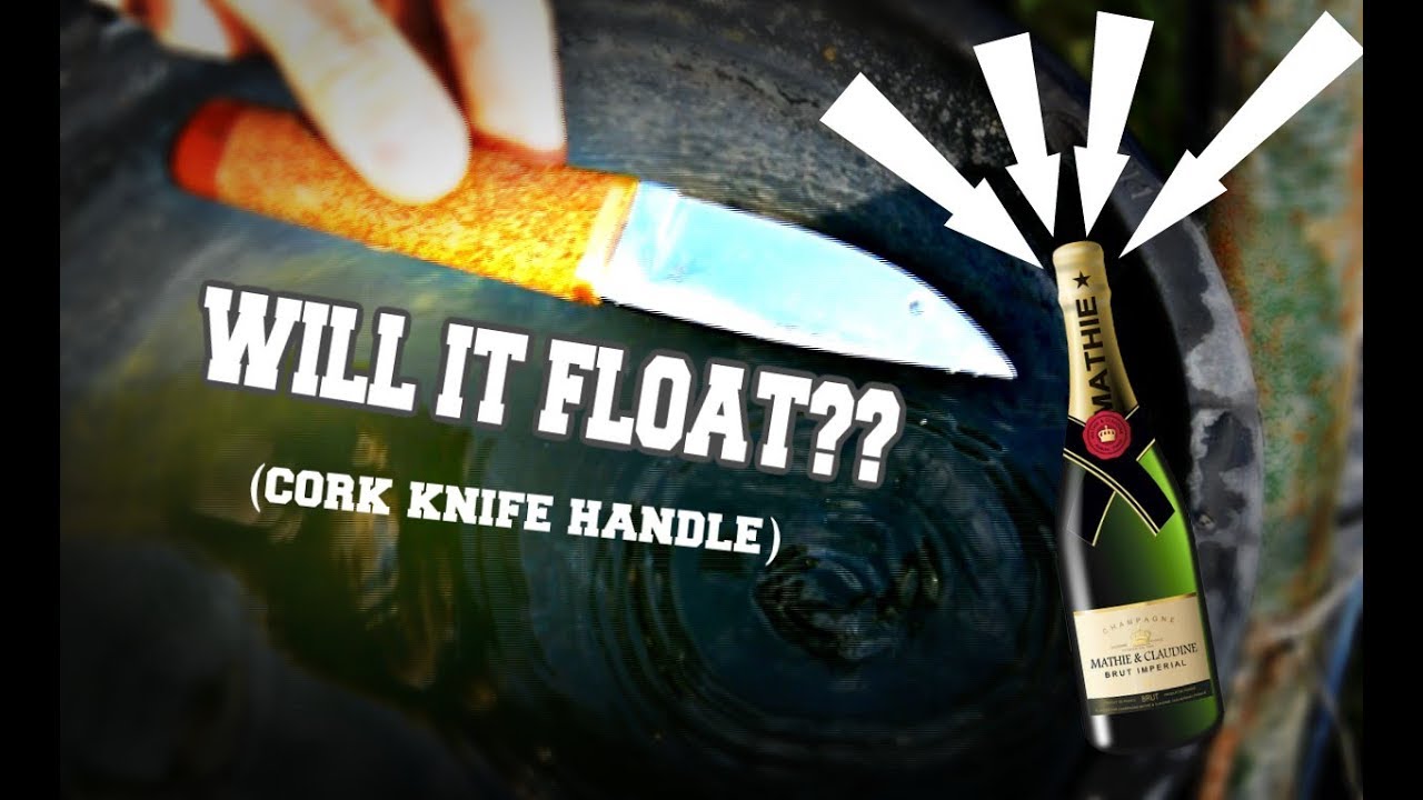 Knife Making Experiment Will a cork knife handle float? Let's find