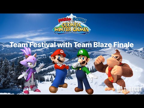 Mario & Sonic at the Olympic Winter Games Team Festival (Team Blaze) Finale