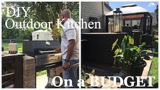 Hi Friends! Thanks for stopping in! This video shows how we created our outdoor kitchen and bar SUPER inexpensively! We used 