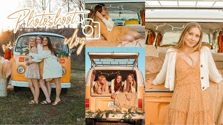 PHOTOSHOOT VLOG! ☀️ ft. my cousin&#39;s restored Volkswagen photo bus!