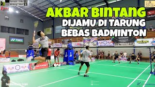 Akbar Bintang dijamu di Tarung Bebas Badminton Tarkam SESAME ! Full Jump Smash