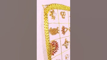 Aari Work Buttas | 30 Different, Simple and Easy Buttas using Beads | Beginners Special | EAZY AARI