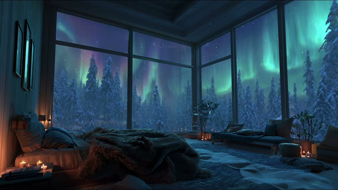 🌌 Dreamy Night Room Ambience 🌌 Soft Music for Deep Sleep, Meditation and Quiet Moments
