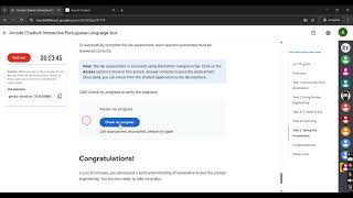 Arcade Chatbot: Interactive Portuguese Language-bot #qwiklab #arc113-genai