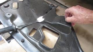 Install Under-Engine Front Splash Shield 74111-SHJ-A02 2008 Honda Odyssey Mechanical Restore Project