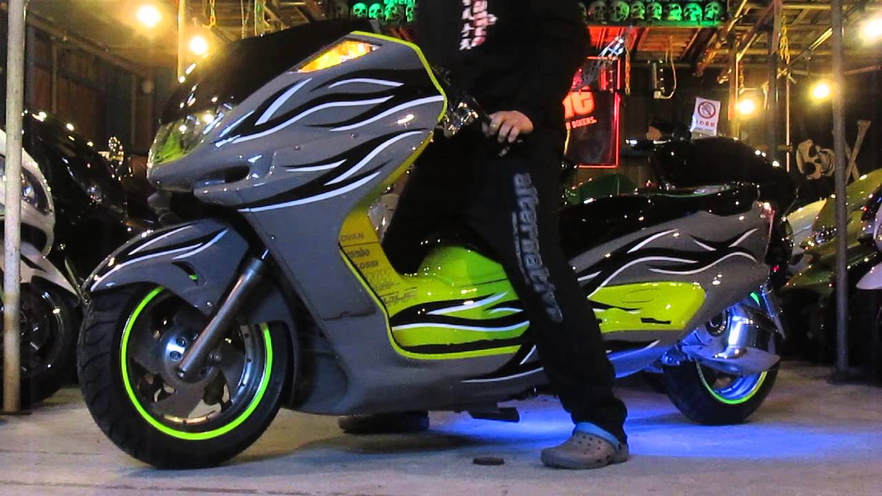 マジェスティC☆特注30溶接ロンホイ☆FRPシート☆Neon新スポコン仕様