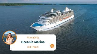 Bereit für eleganten Luxus? Dann komm mit auf einen Rundgang über die Marina von Oceania Cruises 😍!