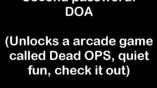 Call Of Duty Black Ops PS3 Secret Cheat Codes